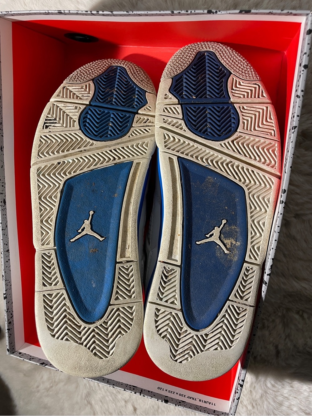 Air Jordan 4 Retro Military Blue 2012 Size 9.5 Men’s With Original Box - Picture 5 of 8